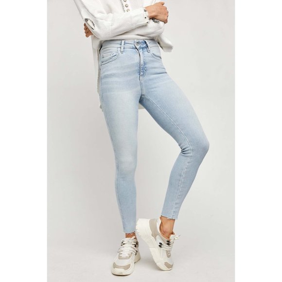 Free People Denim - 🎉LAST CHANCE🎉 NWT Free People Raw High Rise Jegging / Havanna Blue
